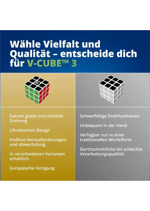 Orijinal V-Cube 3x3 Flat Küp - V-Cube Küp - Zeka Küpü - 3x3 Flat Küp - Akıl Küpü - Akıllı Küp -VCube