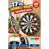 17 inc. İğneli Dart Tahtası Seti (40 cm.) - Oyuncak Dart Seti - İğneli Dart Oyuncak - Dart Oyunu Seti