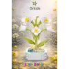 Mikro Blok Orkide Çiçek Lego - Lego Setleri Mini Lego - Çiçek Lego - Blossom Çiçek Lego