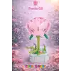 Mikro Blok Pembe Gül Çiçek Lego - Lego Setleri Mini Lego - Çiçek Lego - Blossom Çiçek Lego