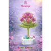 Mikro Blok Kristal Menekşe Çiçek Lego - Lego Setleri Mini Lego - Çiçek Lego - Blossom Çiçek Lego