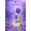 Mikro Blok Kristal Mor Lale Çiçek Lego - Lego Setleri Mini Lego - Çiçek Lego - Blossom Çiçek Lego