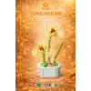 Mikro Blok Kristal Song Meilan Çiçek Lego - Lego Setleri Mini Lego - Çiçek Lego - Blossom Çiçek Lego