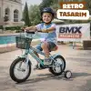 BMX Legano Optimium Series Retro 12 Jant Çocuk Bisikleti Mavi - Legano 12 Jant Bisiklet Retro BMX Bisiklet