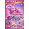 Slikon Tekerli Pembe Paten 31-34 Numara - Silikon Tekerli Paten Alıştırma Pateni - Silikon Tekerlekli