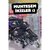 Slikon Tekerli Siyah Paten 31-34 Numara - Silikon Tekerli Paten Alıştırma Pateni - Silikon Tekerlekli