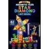 Orijinal Magnetic Tiles Star Diamond Light Version 82 Parça Işıklı Manyetik Lego - Mıknatıslı Lego Ledli Magnetic Işıklı Magnet