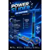 Power Slider Mavi Katlanabilir 3 Tekerlekli Scooter - Işıklı Scooter - Çocuk Scooter - Slikon Teker