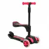 Cool Wheels Oturaklı Pembe Combo Işıklı 3 Tekerlekli Katlanabilir Scooter - CoolWheels Scooter - Çocuk Scooter