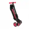 Cool Wheels Oturaklı Pembe Combo Işıklı 3 Tekerlekli Katlanabilir Scooter - CoolWheels Scooter - Çocuk Scooter