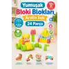 Yumuşak Bloki Blokları Araba Seti 24 Parça - Büyük Yumuşak Bloklar - Büyük Soft Lego Oyuncakları