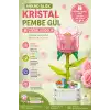 Mikro Blok Kristal Pembe Gül Çiçek Lego - Lego Setleri Mini Lego - Çiçek Lego - Blossom Çiçek Lego