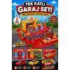 Tek Katlı Garaj Seti - Otopark Seti - Araba Seti - Araç Seti - Araba Oyunu - Tek Garaj