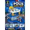 İki Katlı Polis Garaj Seti - Otopark Seti - Araba Seti - Araç Seti - Araba Oyunu - İki Katlı Garaj