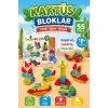 Kaktüs Bloklar (55 Parça) - Kaktüs Oyuncak - Lego Seti - Kaktüs Lego - Taraklı Lego