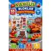 İtfaiye Kaktüs Bloklar (55 Parça) - Kaktüs Oyuncak - Lego Seti - Kaktüs Lego - Taraklı Lego