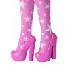 Barbie DELUXE STYLE - Yıldız Desenli Elbiseli Bebek JJN71 - Barbie Oyuncak Barbie Yoga Bebek