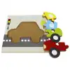 Ahşap Araba Puzzle - Bebekleri İçin Puzzle - Ahşap Yapboz Oyuncak - Oyuncak Yap-boz - 4 Parça Puzzle