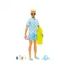 Barbie Ken Plaj Günü Oyun Seti HPL74 - Barbie Ken Bebek Ken Bebek Plaj Seti