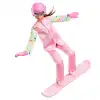 Barbie Snowboard Sporcusu Oyun Seti JKF78 - Barbie Oyuncak Barbie Bebek