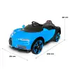 Bravo GT Mavi Uzaktan Kumandalı 4X2 12 Volt Akülü Araba - RC Bugatti Akülü Araba