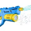 Şarjlı 2si 1 Arada Su Tabancası ve Baloncuk Tabancası Mavi - Elektirikli Water Gun Köpük Tabancası