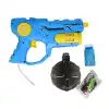 Şarjlı 2si 1 Arada Su Tabancası ve Baloncuk Tabancası Mavi - Elektirikli Water Gun Köpük Tabancası