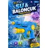 Şarjlı 2si 1 Arada Su Tabancası ve Baloncuk Tabancası Mavi - Elektirikli Water Gun Köpük Tabancası