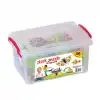 Çiçek Puzzle Lego (250 Parça) - Yıldız Puzzle - Çiçek Bloklar - Çiçek Legolar Oyuncak