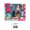 Cindy Doll Aile Tatil Seti - Aksesuarlı Bebek Seti - Oyuncak Tatil Seti - Gelin Damat Oyuncak Aile Oyuncak