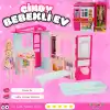 Cindy House Bebekli Oyun Evi - Ev Oyuncak - Lolanın Düşler Ev Seti - Barbie Ev Seti - Oyuncak Ev