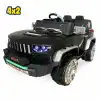 İznik Siyah Uzaktan Kumandalı 4X2 12 Volt Akülü Araba - RC Jeep Akülü Araba