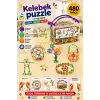 Kelebek Puzzle Lego (480 Parça) - Kelebek Lego - Kelebek Bloklar - 3D Legolar Oyuncak