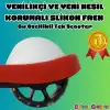 Lupa Katlanabilir Işıklı 3 Tekerlekli Kırmızı Scooter - Işıklı Scooter - Slikon Teker Scooter - Çocuk Scooter - İttir Git