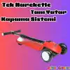 Lupa Katlanabilir Işıklı 3 Tekerlekli Kırmızı Scooter - Işıklı Scooter - Slikon Teker Scooter - Çocuk Scooter - İttir Git