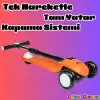Lupa Katlanabilir Işıklı 3 Tekerlekli Turuncu Scooter - Işıklı Scooter - Slikon Teker Scooter - Çocuk Scooter - İttir Git