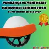 Lupa Katlanabilir Işıklı 3 Tekerlekli Turuncu Scooter - Işıklı Scooter - Slikon Teker Scooter - Çocuk Scooter - İttir Git