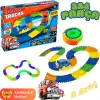 Magic Trucks 384 Parça Raylı Pist - Raylı Araç Oyuncak - Tren Oyuncak - Renkli Araç Yolu - Pist Set