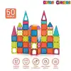 Orijinal Magnetic Tiles 50 Parça Manyetik Lego - Magnetic Magical Magnet - Mıknatıslı Lego