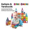 Orijinal Magnetic Tiles 50 Parça Manyetik Lego - Magnetic Magical Magnet - Mıknatıslı Lego
