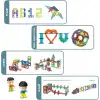 Orijinal Magnetic Tiles Light Version 140 Parça Işıklı Manyetik Lego - Magnetic Magical Işıklı Magnet - Ledli Mıknatıslı Lego
