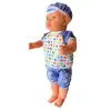 Oynar Gözlü Türkçe Konuşan Berke Kel Et Bebek 60 Cm. - Konuşabilen Bebek - Kel Büyük Bebek
