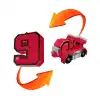 Pocket Morphers 9 Motosiklet - Roboto Dönüşen Sayılar - 9 Numara Robot - Transformers - Robot Sayı