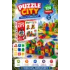 Puzzle City (128 Parça) - Lego Setleri - Ev Blokları - Şekilli Lego - Kare Bloklar