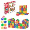 Puzzle City (128 Parça) - Lego Setleri - Ev Blokları - Şekilli Lego - Kare Bloklar