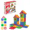 Puzzle City (64 Parça) - Lego Setleri - Ev Blokları - Şekilli Lego - Kare Bloklar
