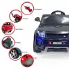 Raptor GT Siyah Uzaktan Kumandalı 4X2 12 Volt Akülü Araba - RC Land Rover Akülü Araba Range Rover