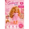 Türkçe Konuşan Sakura Saçlı Et Bebek 35 Cm. - Konuşabilen Bebek - Saçlı Büyük Bebek - Saçlı Bebek
