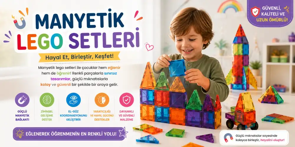 Manyetik Lego Setleri ile Çocuklar İcin Eğlenceli ve Ögretici Oyun Dünyası