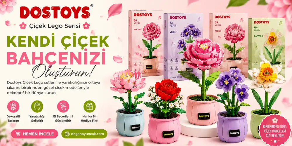 Dostoys Çiçek Lego Setleri Nedir? Dekoratif Blok Çiçek Modelleri Rehberi